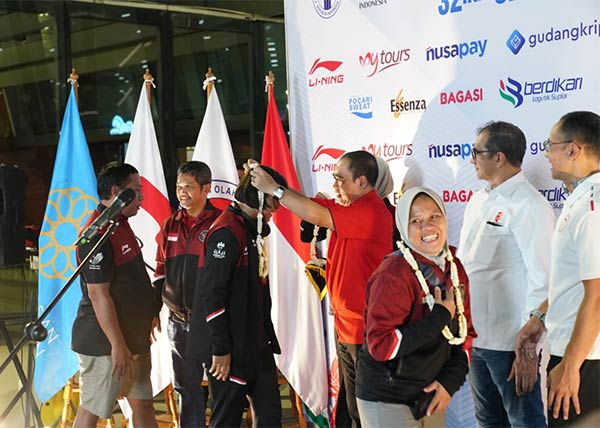 DISAMBUT: PBESI menyambut timnas e-sport Indonesia yang sukses menorehkan prestasi pada Sea Games 2023.