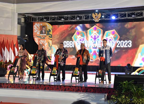PROMOSI WISATA: Opening ceremony dan harvesting Gernas BBI dan BBWI Kalteng, baru-baru tadi. (IST/RADAR SAMPIT)