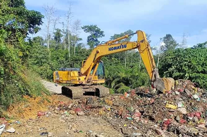 HARUS DIPERLUAS: Tempat Pengolahan Akhir Talisayan memerlukan perluasan lahan pengelolaan untuk menampung dan mengelola sampah rumah tangga di 4 kecamatan terdekat.