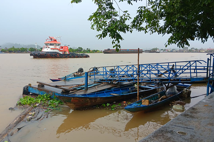 DERMAGA TERATAI: Dermaga Teratai yang ada di Jalan Pulau Derawan. Rencananya akan dipindah ke Kampung Sukan, Sambaliung.