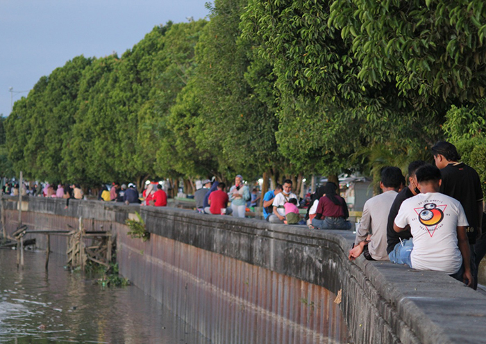 HANYA SEBAGIAN DITEBANG: Pemerintah Kabupaten Berau berencana melakukan revitalisasi Tepian Jalan Pulau Derawan pada tahun ini.