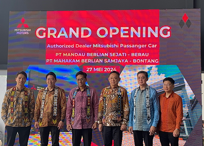 GRAND OPENING: PT Mandau Berlian Sejati jadi diler Mitsubishi Motors kedua yang dibuka di Berau, khusus untuk pelayanan konsumen mobil  angkutan dan pikap.