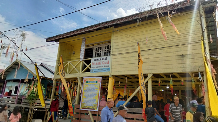 BAKAL DIPERBAIKI: Pemkab Berau siap merenovasi rumah adat di Kampung Tumbit Dayak, Sambaliung.