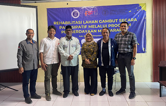 KERJA SAMA KELOLA GAMBUT: Institut Teknologi Bandung (ITB) menggandeng Universitas Muhammadiyah Berau (UMB) untuk pengelolaan kawasan hutan gambut di Berau pada Senin (29/7).