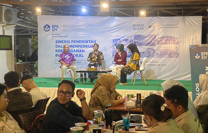 DIALOG PEMAJUAN KEBUDAYAAN: Dialog pemajuan kebudayaan yang digelar BPK Kaltimtara di Story Mount Cafe, Jumat (9/8) lalu.