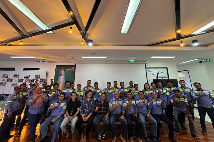 SOSIALISASI: Kegiatan sosialisasi yang dilakukan BPJS Ketenagakerjaan Berau kepada karyawan PT BUMA, Sabtu (19/10) lalu.