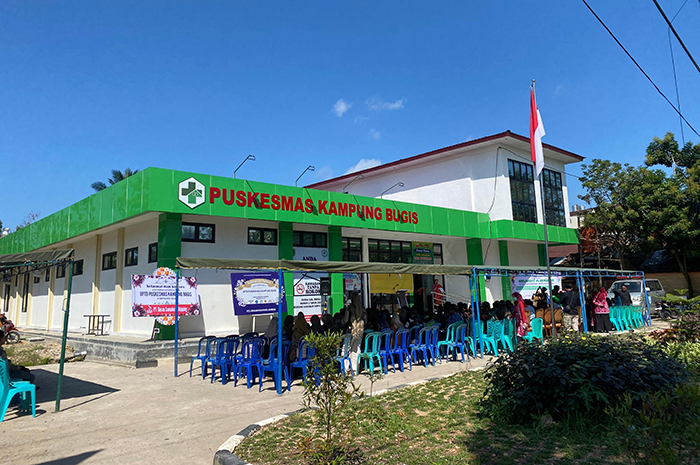 SEMAKIN MEMADAI: Gedung baru Puskesmas Kampung Bugis yang berada di Jalan Mangga II, Tanjung Redeb.