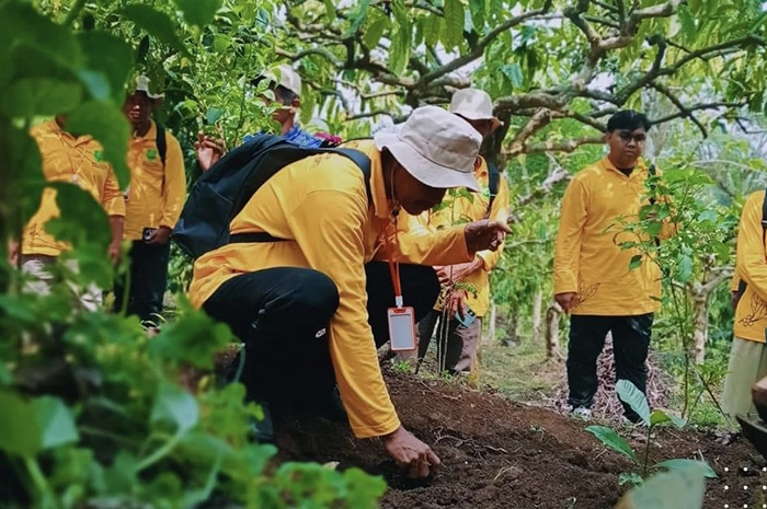 KAJI TIRU: Sebanyak 22 petani kopi diajak Disbun Berau untuk melakukan kaji tiru dengan Kelompok Tani Hidup Makmur yang berada di Malang, beberapa waktu lalu.