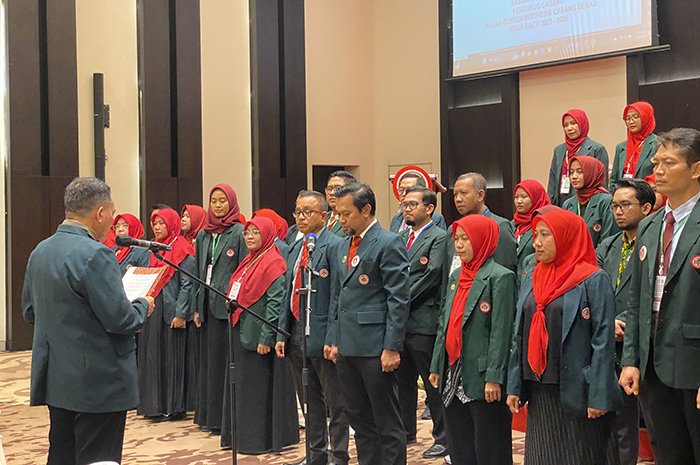 DILANTIK: IDI Cabang Berau masa bakti 2023-2026 resmi dilantik, bakal fokus pada penanganan stunting serta menekan angka kematian ibu dan anak.