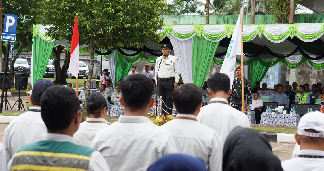 PERAYAAN BULAN K3: PT Berau Coal buka peraayaan Bulan K3 di Head Office PT Berau Coal, Jalan Pemuda Rabu (15/1). (SENO/BP)