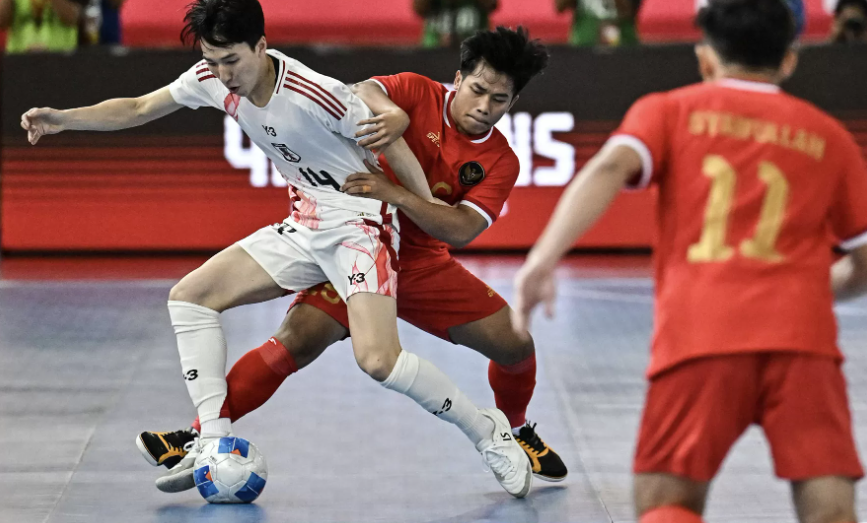 Timnas Futsal Indonesia berhasil mengalahkan Jepang pada laga perdana 4Nations World Series 2025. (Aprilio Akbar/Antara)