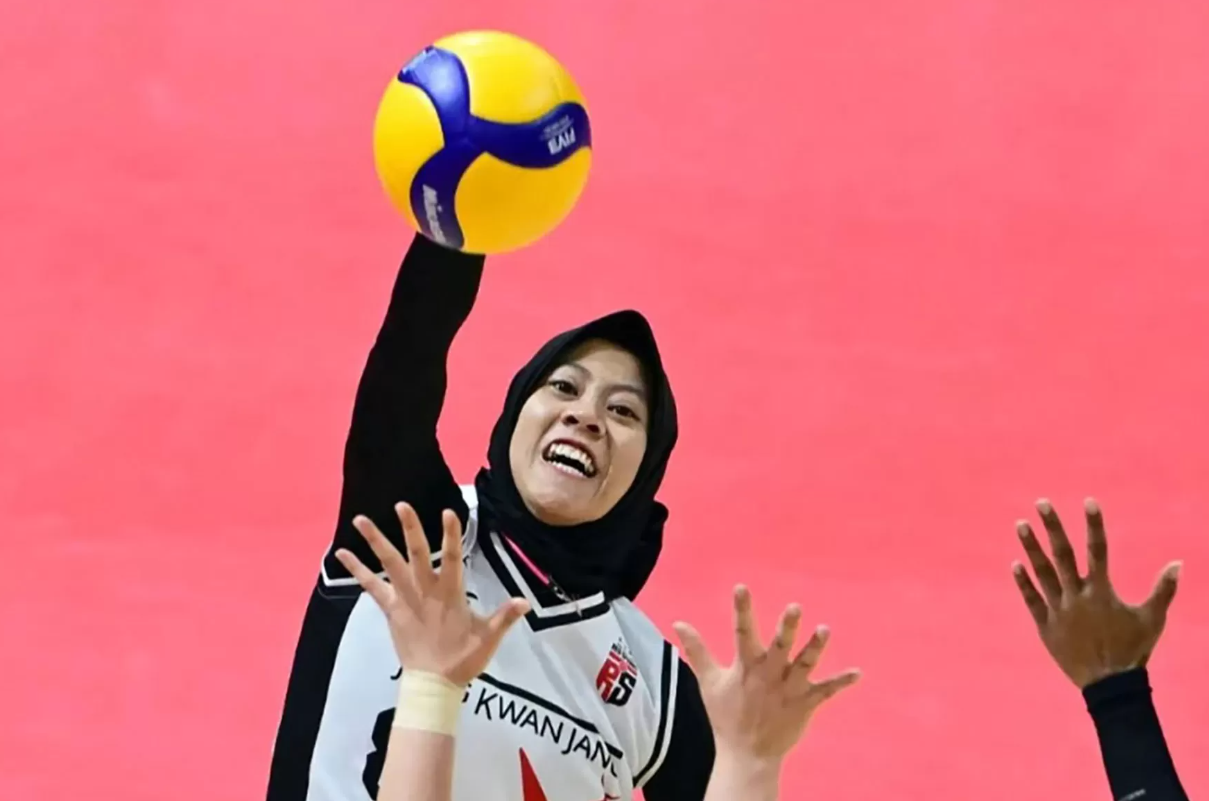 Megawati Hangestri saat berlaga untuk Red Sparks di Korea Selatan. (Dok. KOVO)