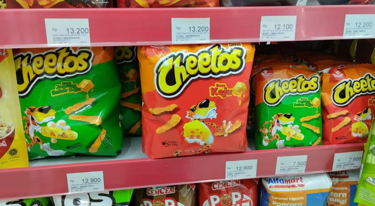 Makanan ringan Cheetos. (X).