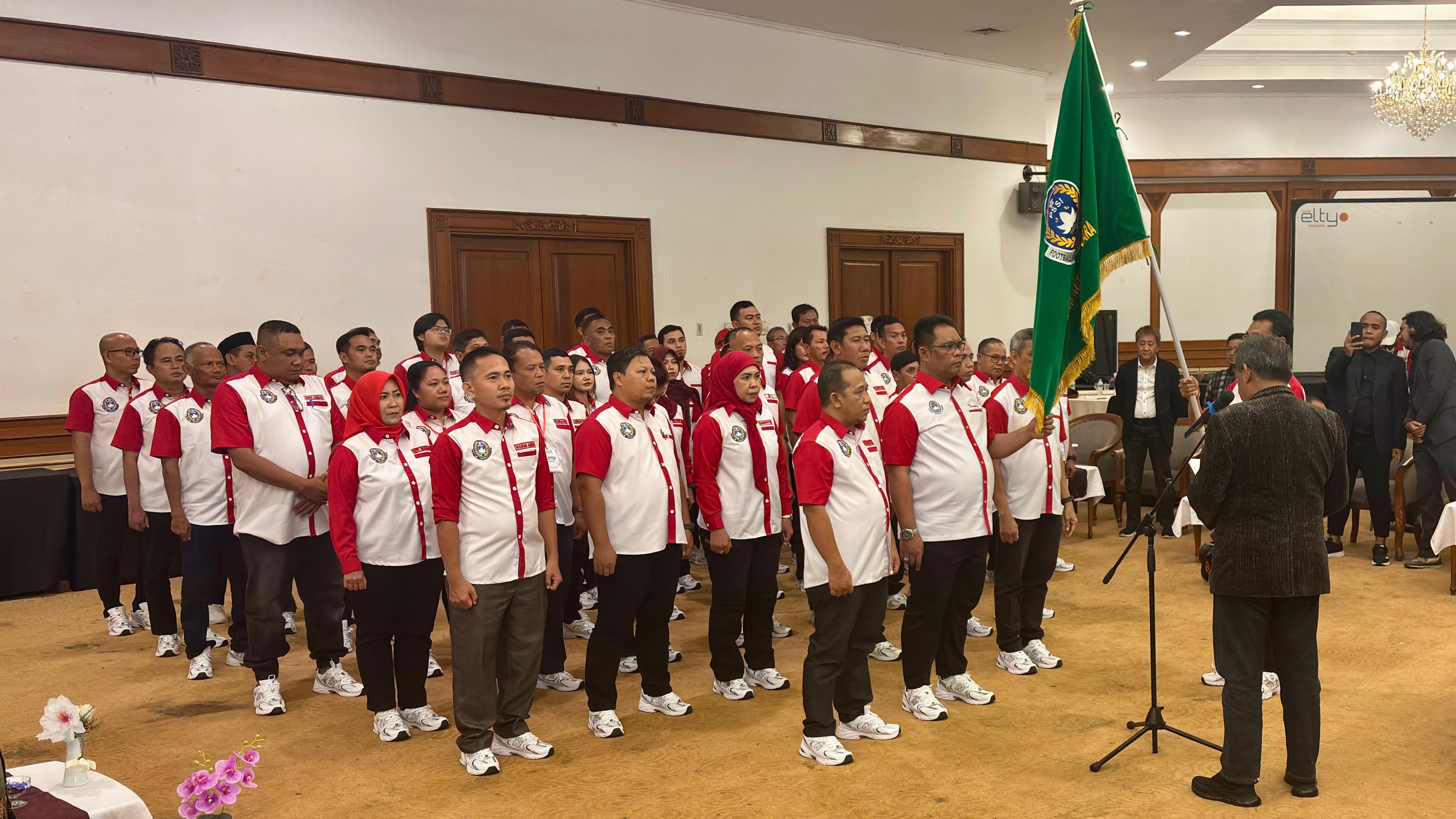DILANTIK :Pelantikan Askab PSSI Kukar periode 2024-2028. (DISKOMINFO KUKAR UNTUK BP)