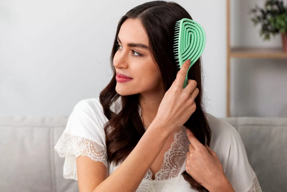 ilustrasi orang yang menyisir rambut. (freepik)