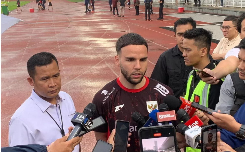 Fullback Timnas Indonesia Calvin Verdonk. (Dimas Ramadhan/JawaPos.com)
