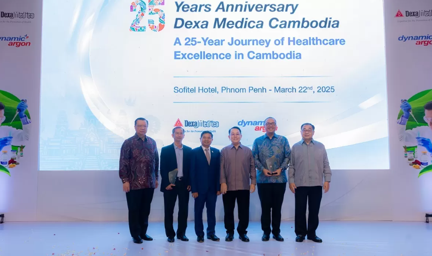 Acara perayaan 25 Tahun Dexa Medica di Kamboja yang berlangsung di Phnom Penh pada 22 Maret 2025. (DEXA)