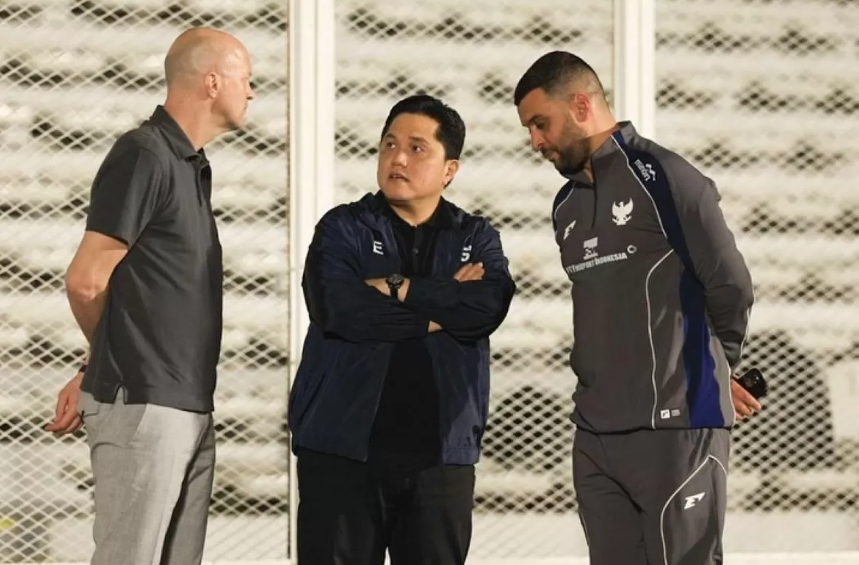 Ketua Umum PSSI Erick Thohir bertemu dengan para pemain dan ofisial. (Instagram Erick Thohir)