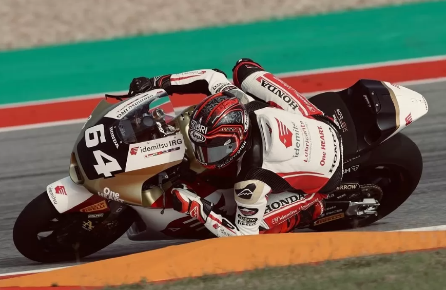 Mario Aji berhasil finis di posisi kesembilan dalam Moto2 Amerika Serikat 2025. (Dok: Instagram Honda Team Asia)