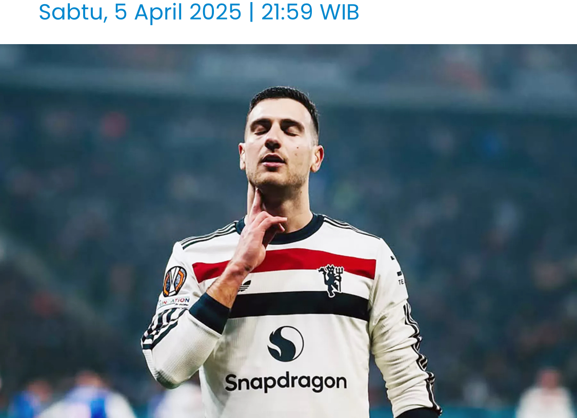 Pemain Manchester United Diogo Dalot saat cetak gol ke gawang FCSB (Dok. MUFC)