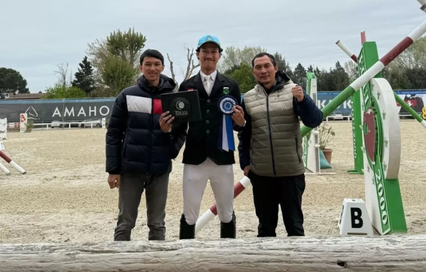 Atlet berkuda Indonesia, M Akbar Kurniawan berhasil menjadi juara di Toscana Tour 2025, kejuaraan yang digelar di Italia. (Dok: PP Pordasi)