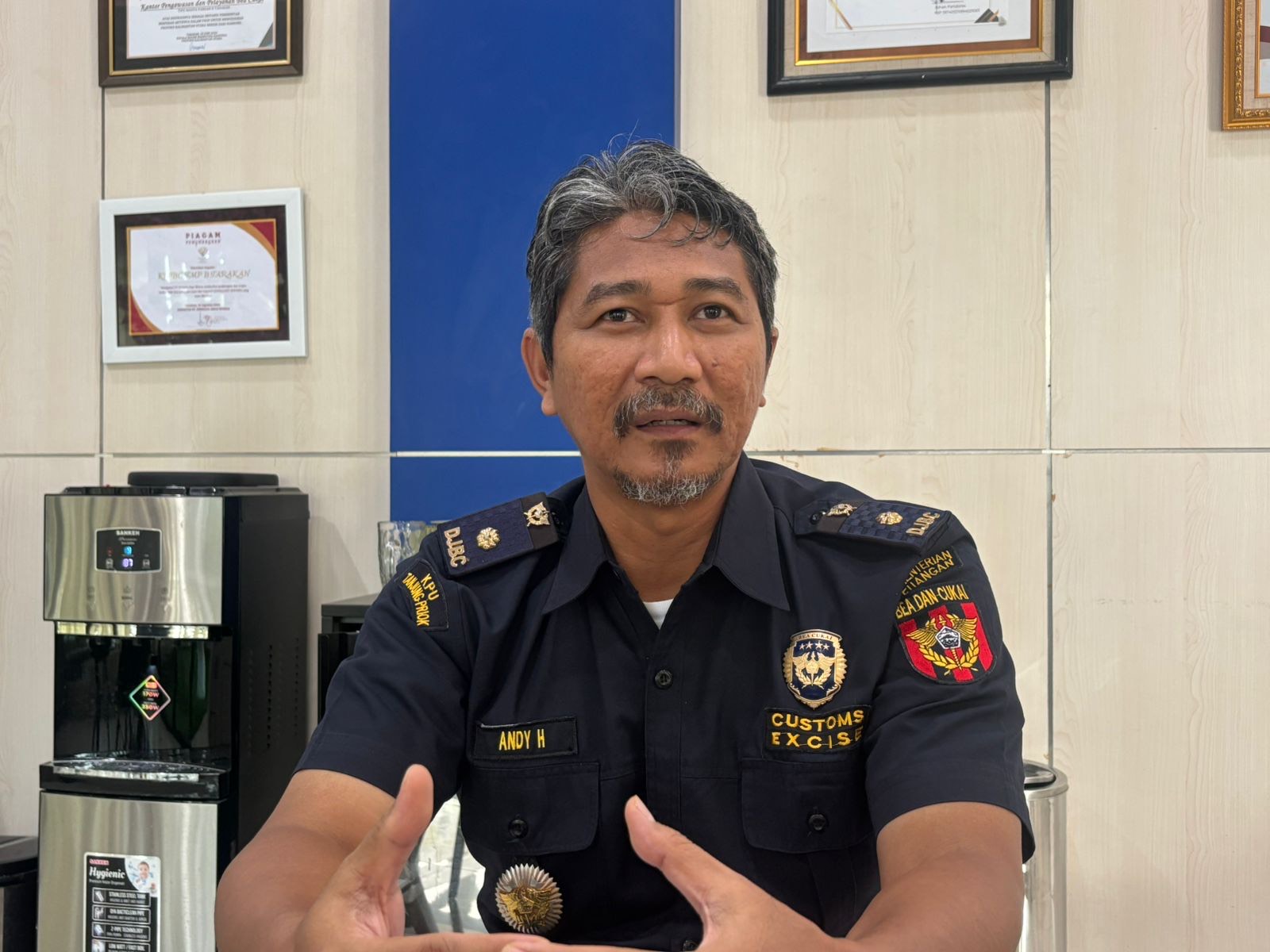 Kepala Seksi Penyuluhan dan Layanan Informasi Bea Cukai Tarakan Andy Herwanto. (SEPTIAN ASMADI/HRK)