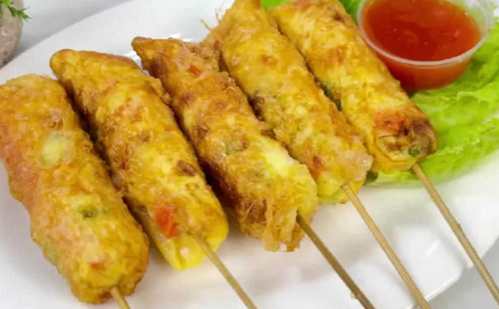 Resep sosis telur (Dok. YouTube Ika Mardatillah)