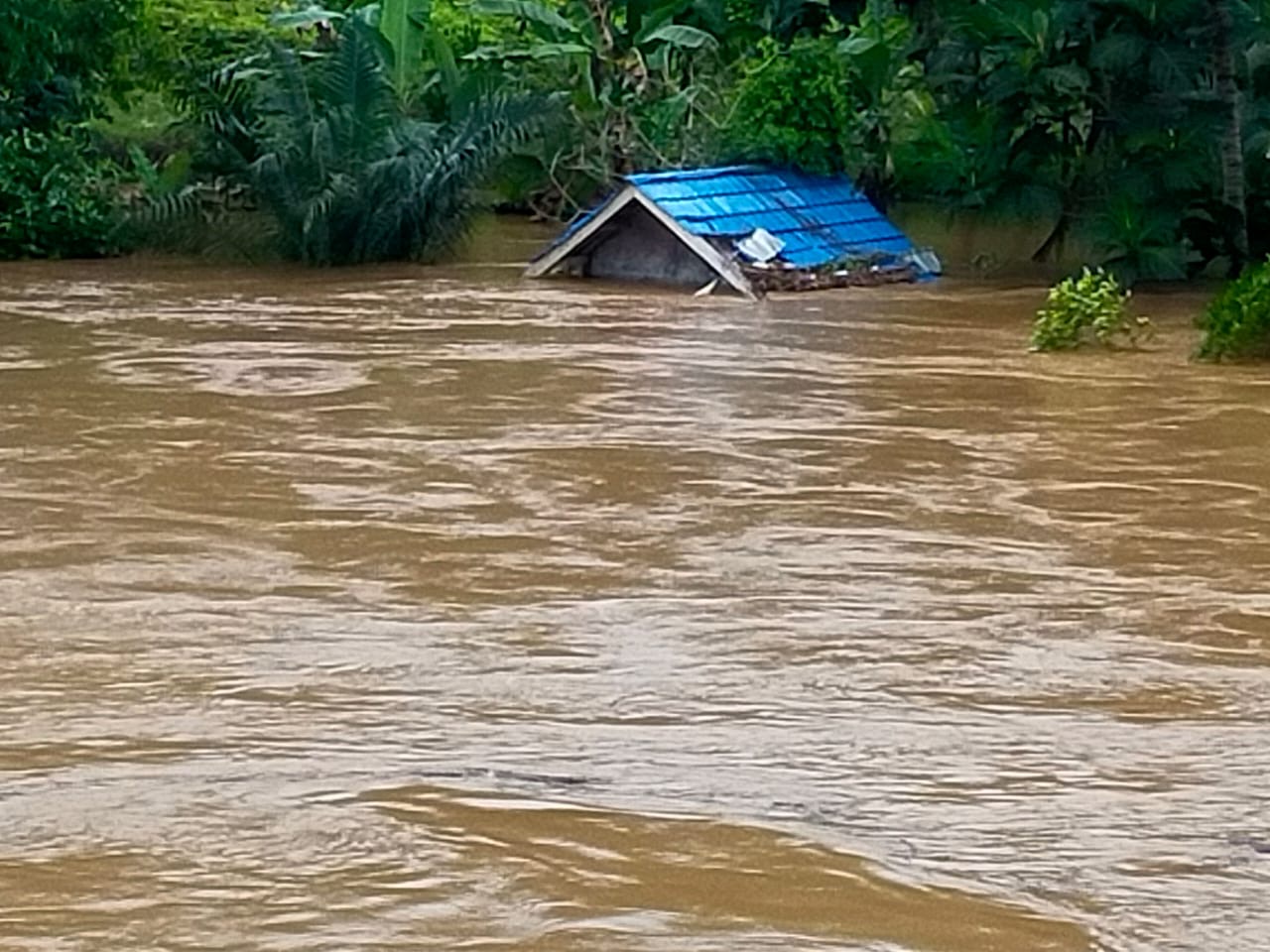 DEBIT AIR MENINGKAT: BPBD terus meminta kepada seluruh masyarakat untuk terus waspada akan musibah banjir yang dapat terjadi. (BPBD UNTUK BERAU POST)