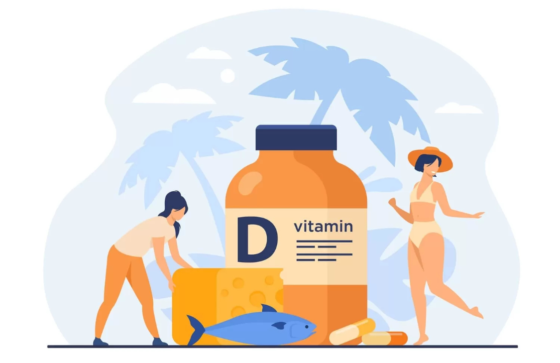 ilustrasi vitamin D. (Freepik)