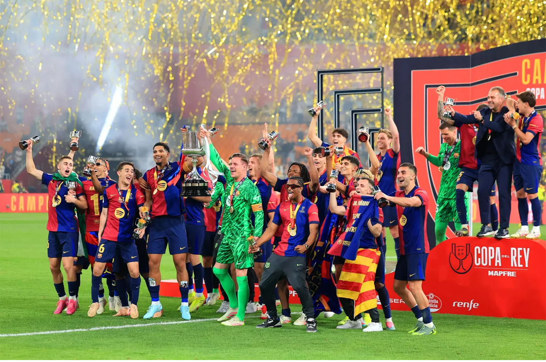 Selebrasi Barca. (Dok. Al Jazeera)