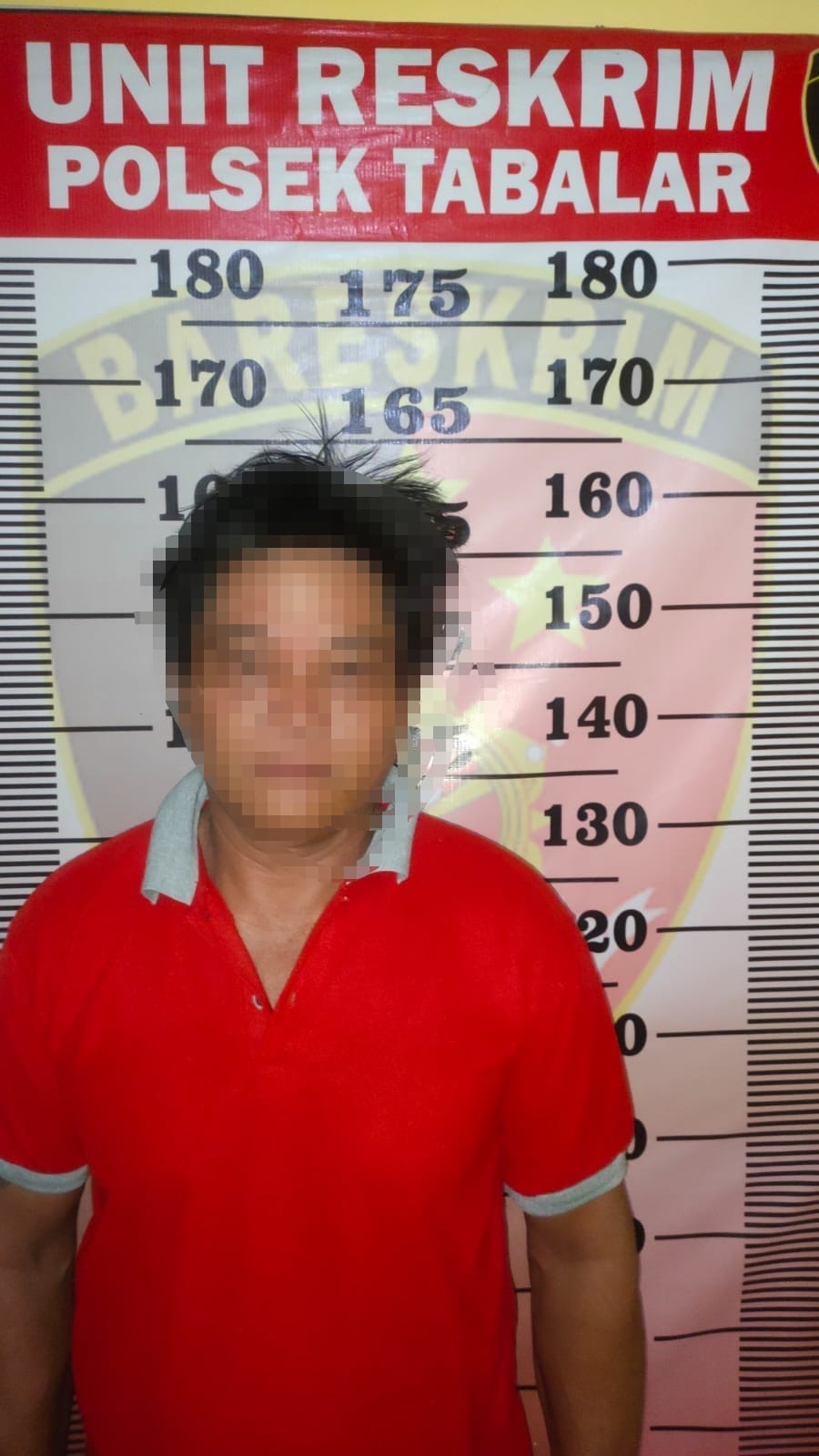 DIAMANKAN: Pelaku M (50), harus berurusan dengan pihak kepolisian atas  rekan kerjanya Minggu (11/5) lalu. (HUMAS POLRES BERAU UNTUK BERAU POST)