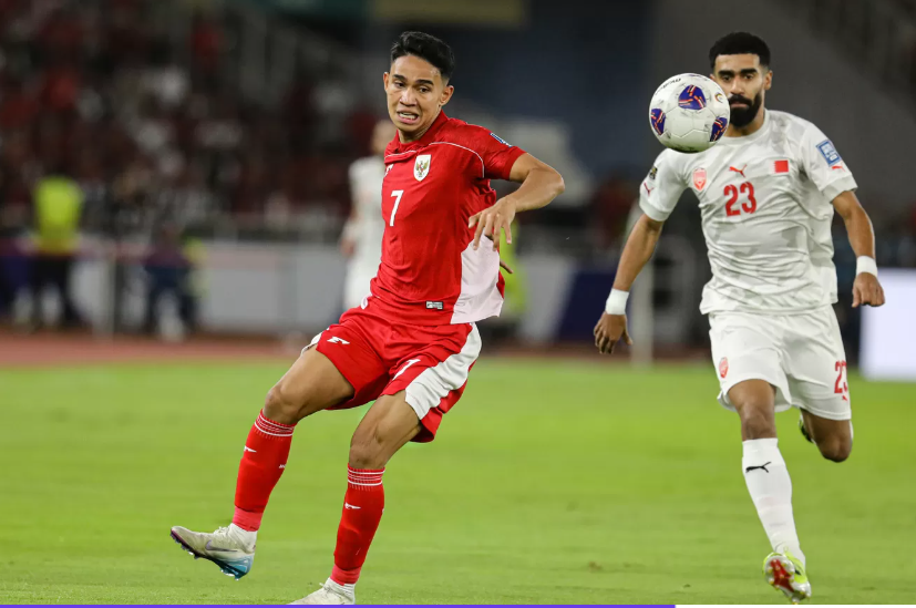 Pemain Timnas Indonesia Marselino Ferdinan. (Salman Toyibi/ Jawa Pos)