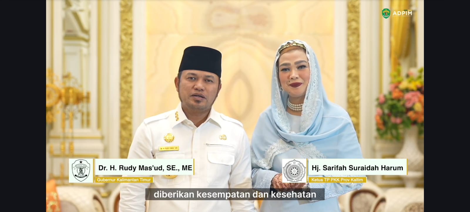 TAMU ALLAH: Gubernur Harum dan Bunda Harum berhaji di tahun ini. (ADPIMPROV KALTIM)