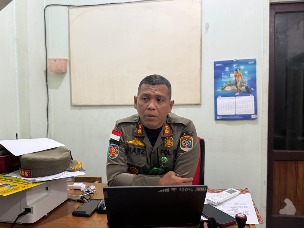Kepala Seksi Operasi dan Pengendalian Satpol PP Kota Tarakan, Marzuki. (SEPTIAN ASMADI/HRK)