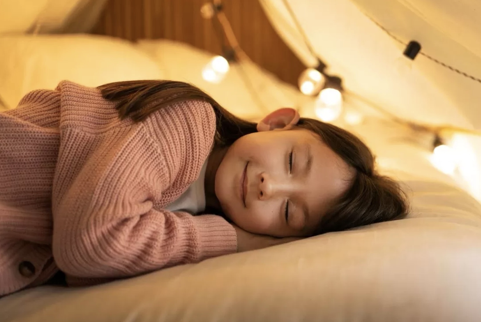Foto seorang anak sedang tidur (Freepik)