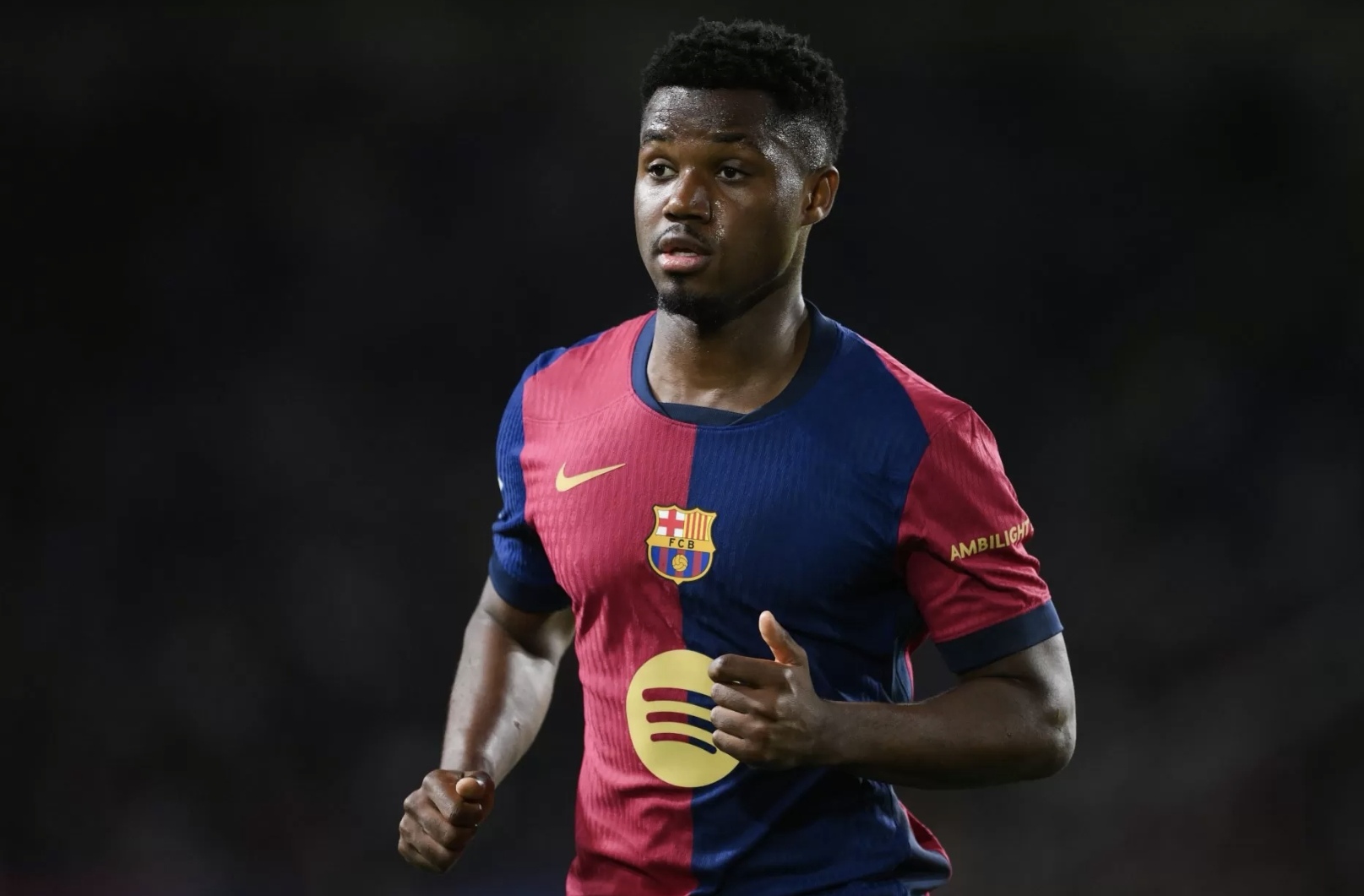 Ansu Fati saat membela Barcelona, sang bintang muda dikabarkan segera bergabung dengan AS Monaco. (BARCANEWS)