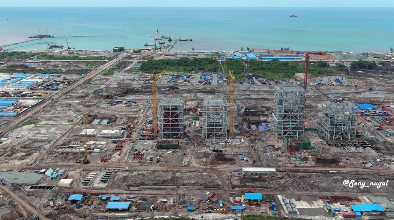 PROYEK: Pembangunan PSN salah satunya di kawasan industri di Tanah Kuning-Mangkupadi, Kecamatan Tanjung Palas Timur, Kabupaten Bulungan. (HRK)