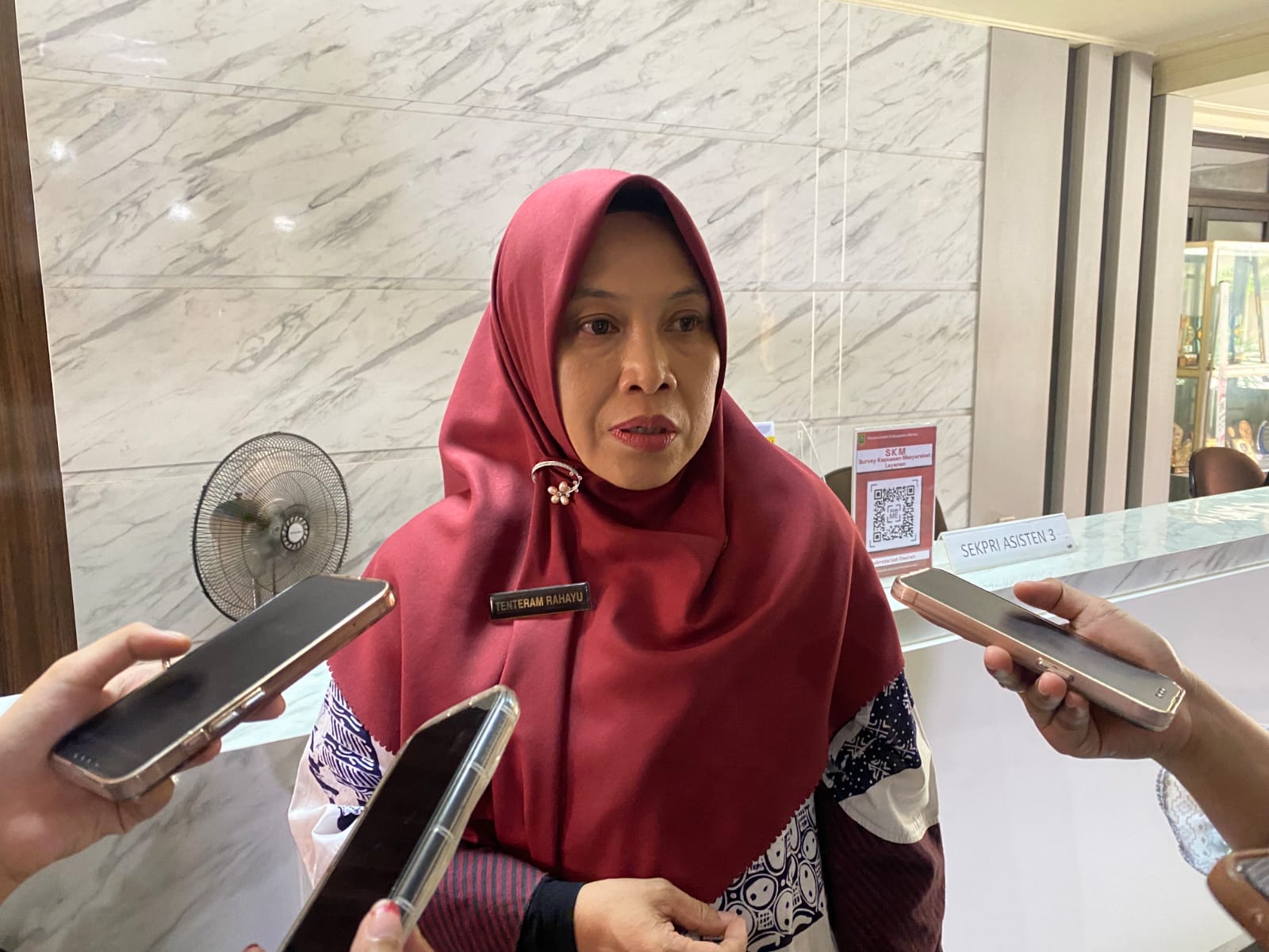 Kepala DPMK Berau, Tentram Rahayu. (IZZA/BP)