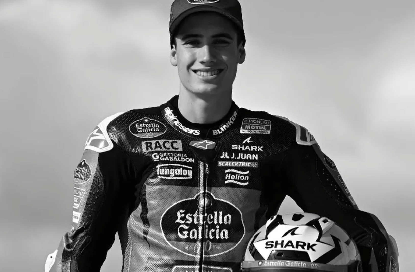 Pau Alsina dalam unggahan duka cita tim Estrella Galicia. (Instagram teamestrellagalicia00)