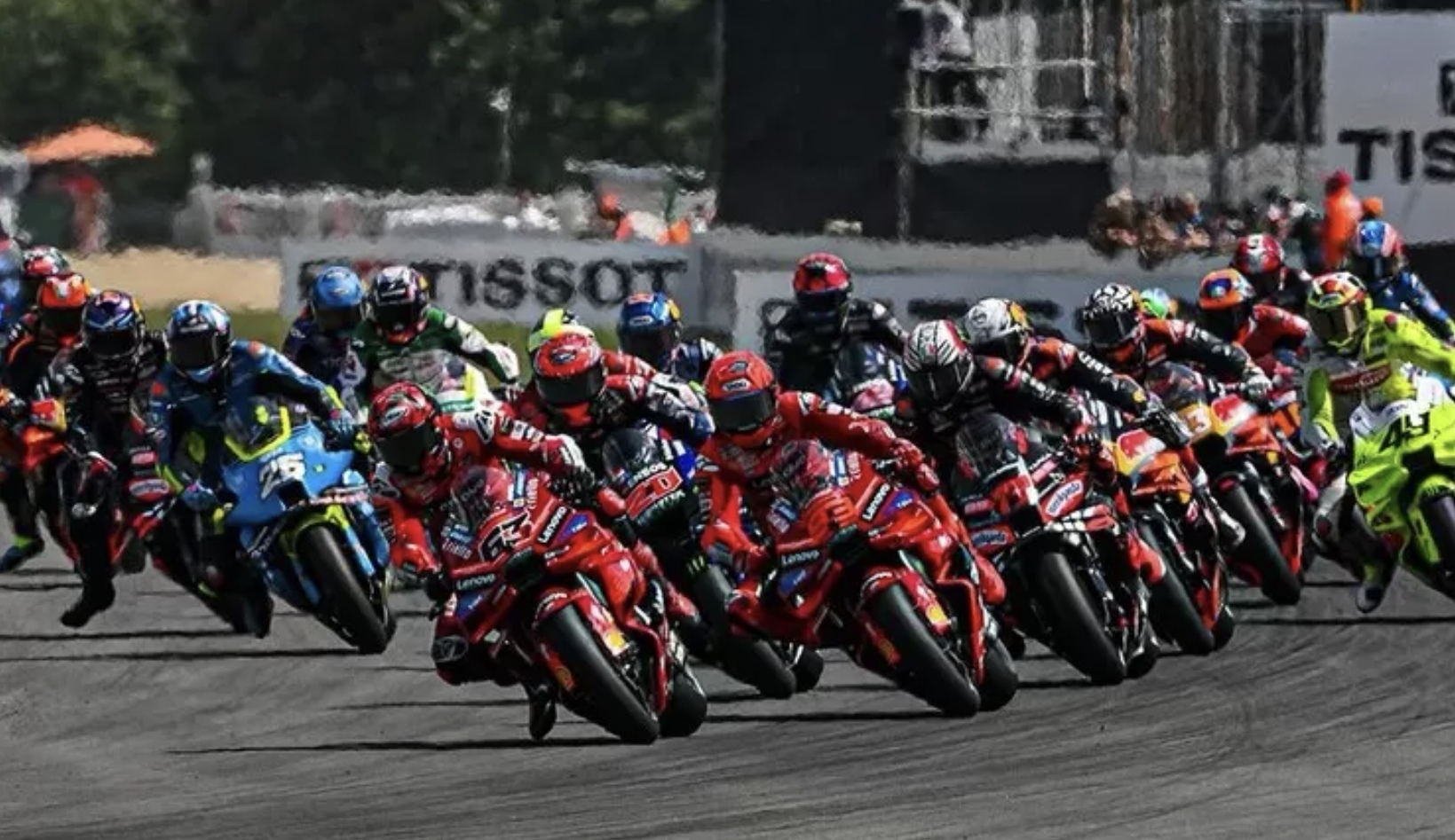 Kondisi balap MotoGP. (Instagram @motogp)