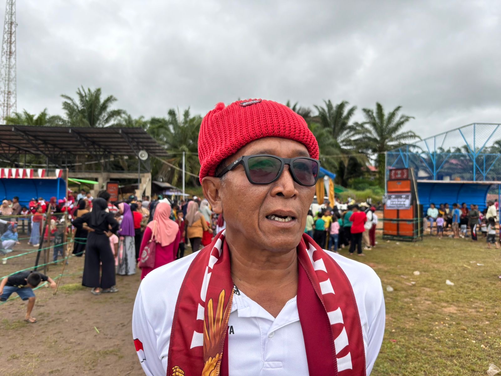 Kepala Kampung Harapan Jaya, Ali Sasmirul. (ARTA KUSUMA YUNANDA/BP)