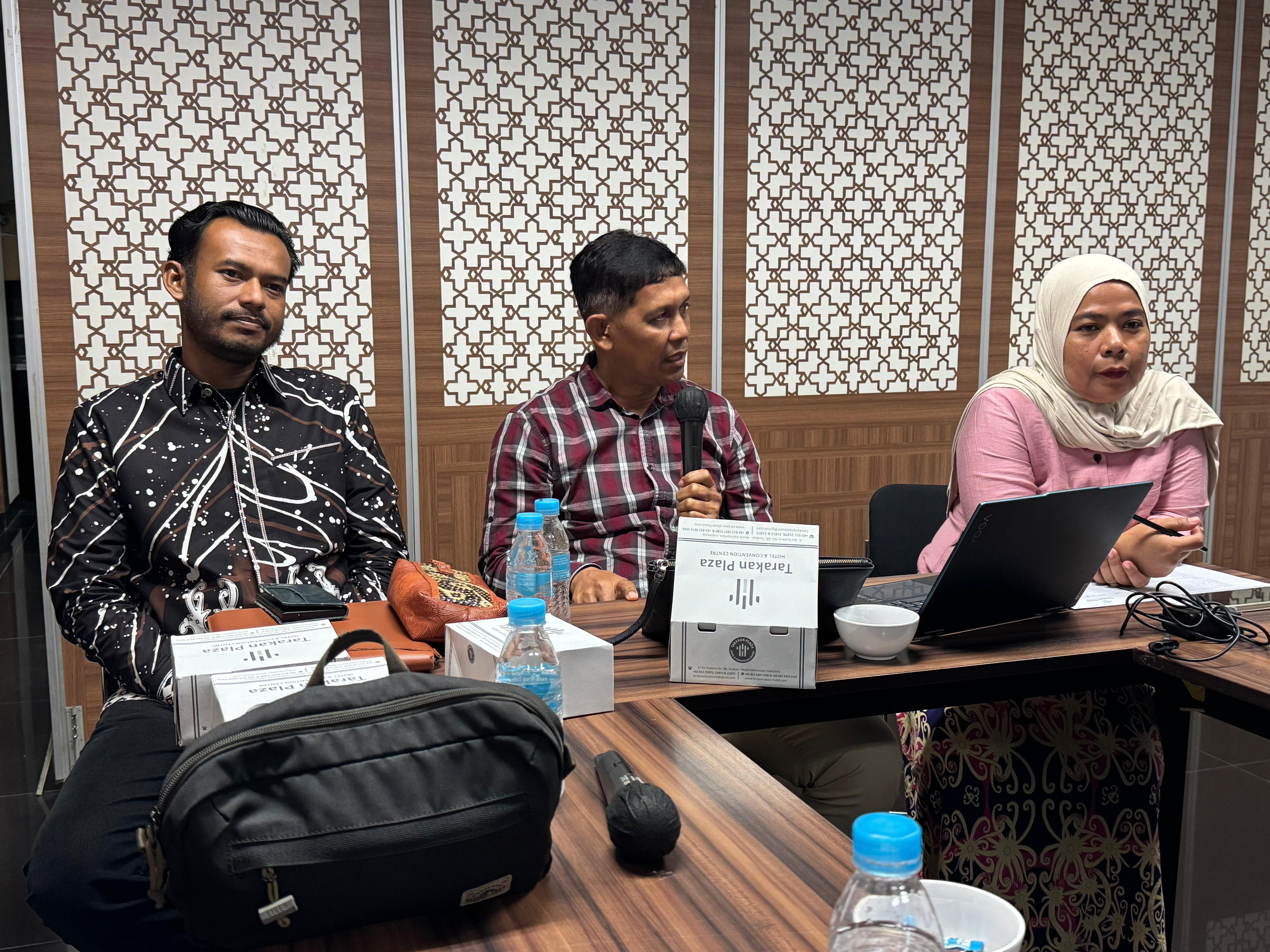 SELEKSI ANGGOTA KPID: Tim pansel luncurkan tahapan seleksi anggota KPID Kaltara, Kamis (21/8). (SEPTIAN ASMADI/HRK)