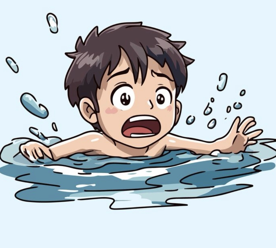 Ilustrasi anak tenggelam. (Freepik)