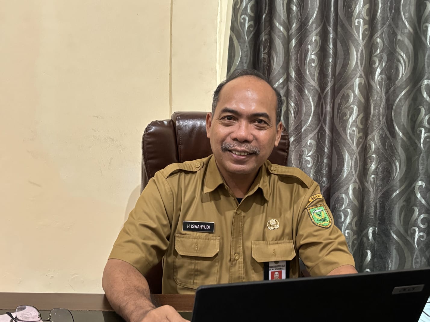 Kepala Dinas Sosial (Dinsos) Berau, Iswahyudi. (IZZA/BP)