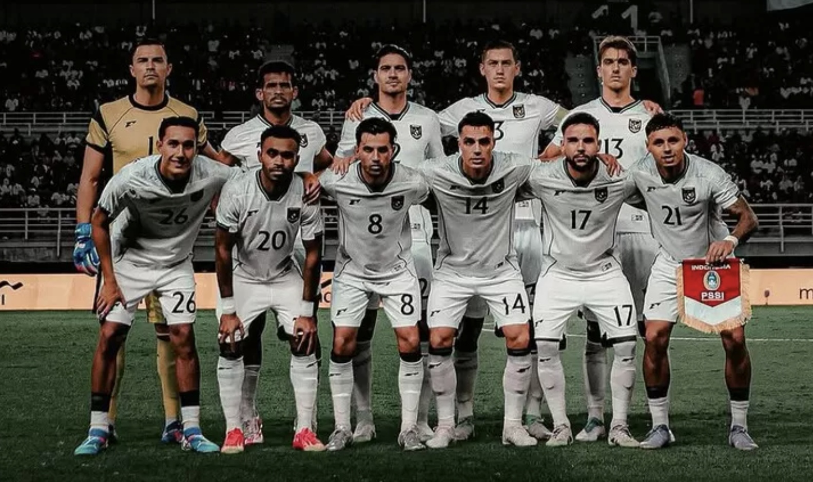 Skuad Timnas Indonesia dalam pertandingan persahabatan kontra Lebanon. (Instagram @kevindiks)