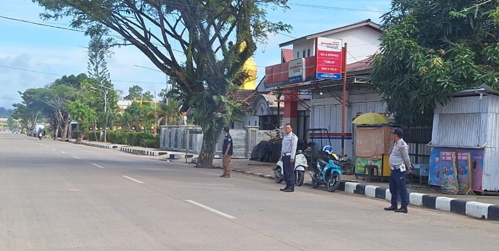 PENGAWASAN BERJALAN: Dishub Berau menegaskan  terus melaksanakan patroli dan penindakan secara persuasif kepada kendaraan yang melanggar aturan jalan untuk mematuhi aturan yang berlaku. (SENO/BP)