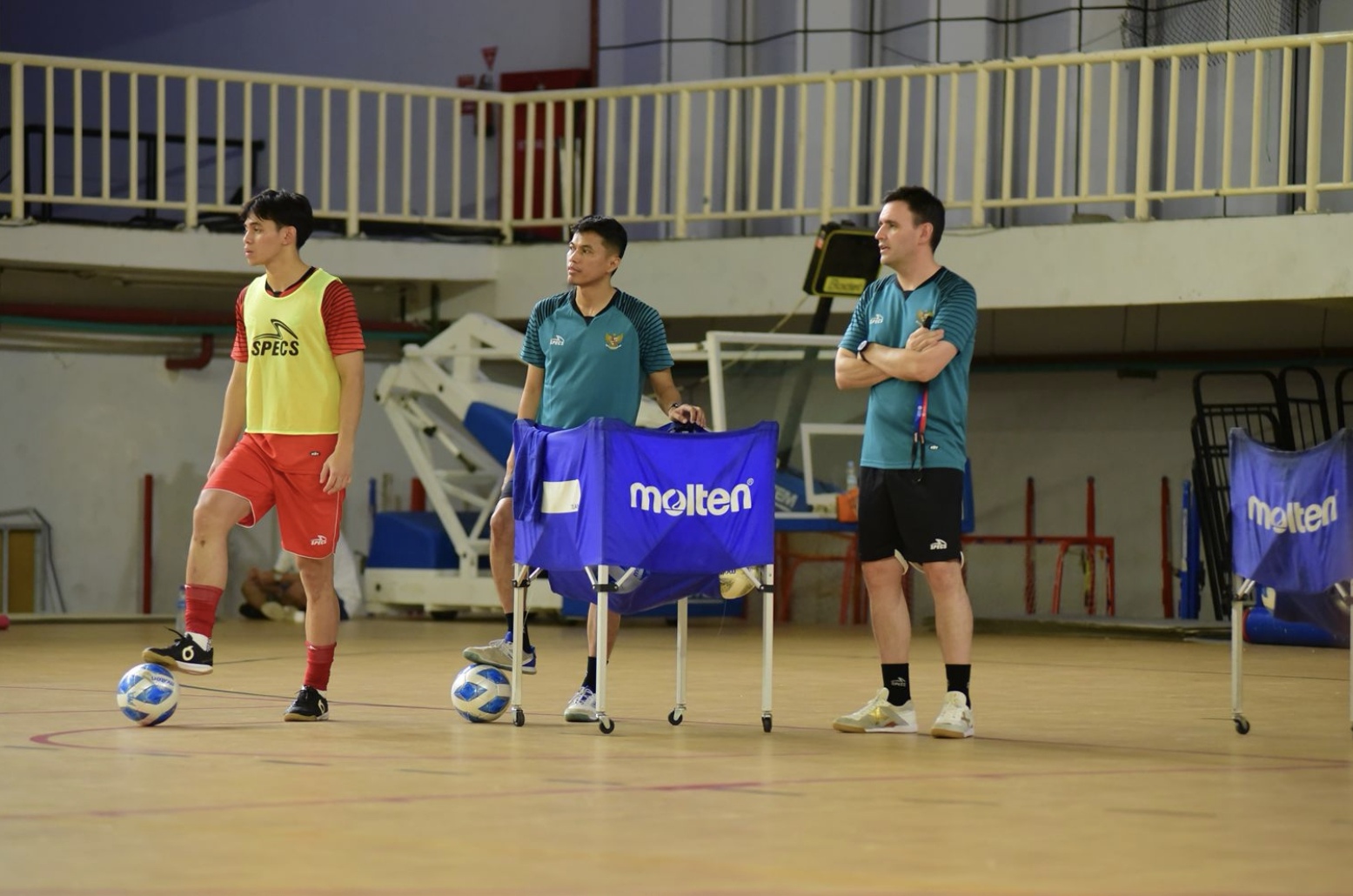 Persiapan Timnas Futsal Indonesia yang akan berlaga di Aqua Futsal Four Nations Cup mendatang. (DOK FEDERASI FUTSAL INDONESIA).
