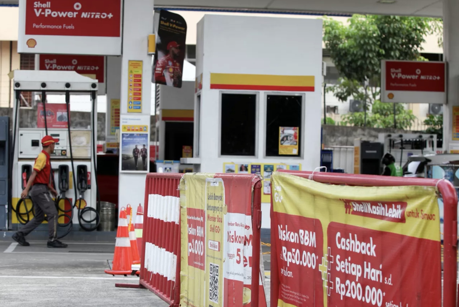 SPBU Shell di Kawasan Rawamanggun, Jakarta, Rabu (17/9/2025). (Dery Ridwansah/ JawaPos.com)