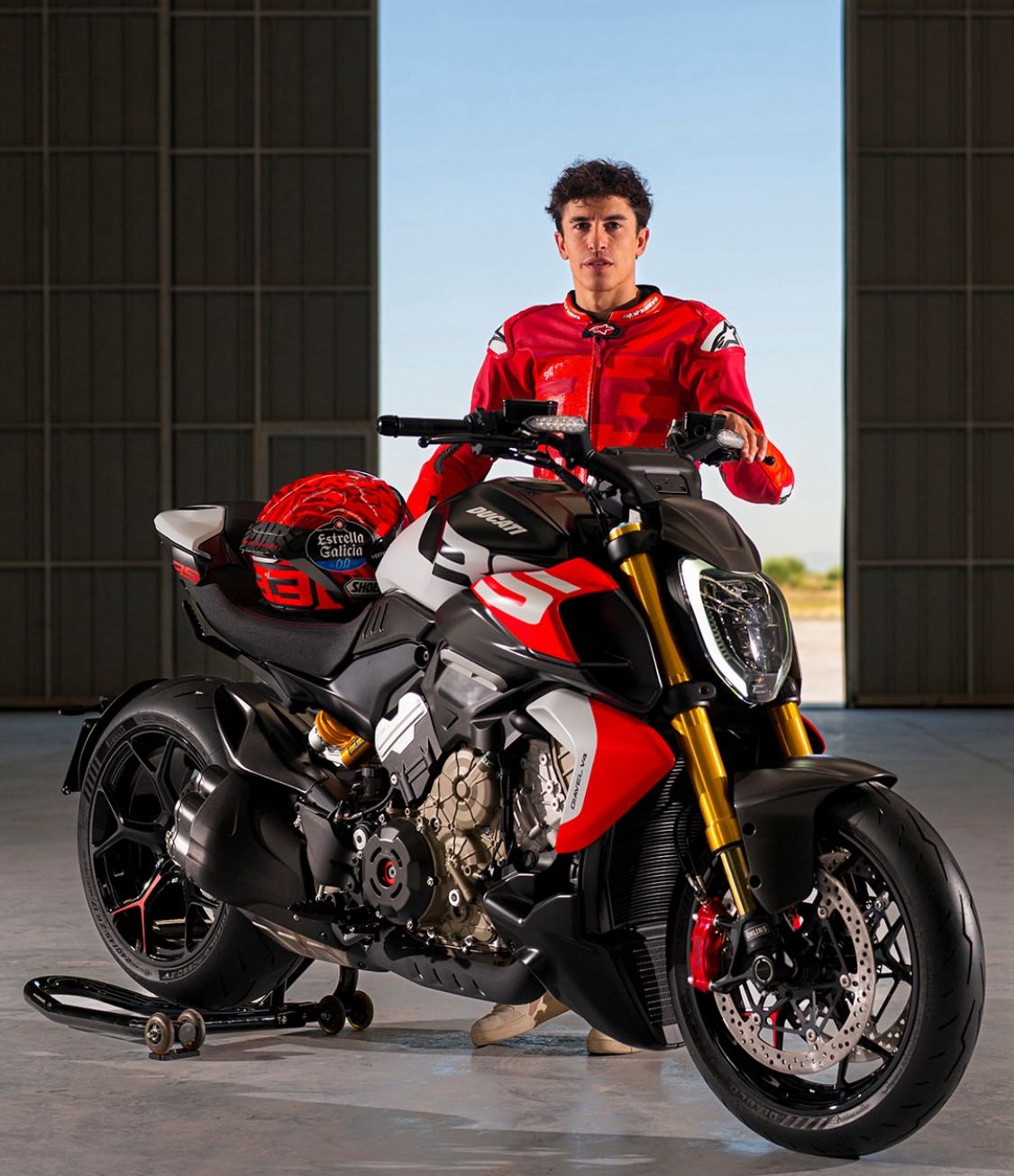 Marc Marquez jajal Ducati Diavel V4 RS. (Ducati Indonesia)