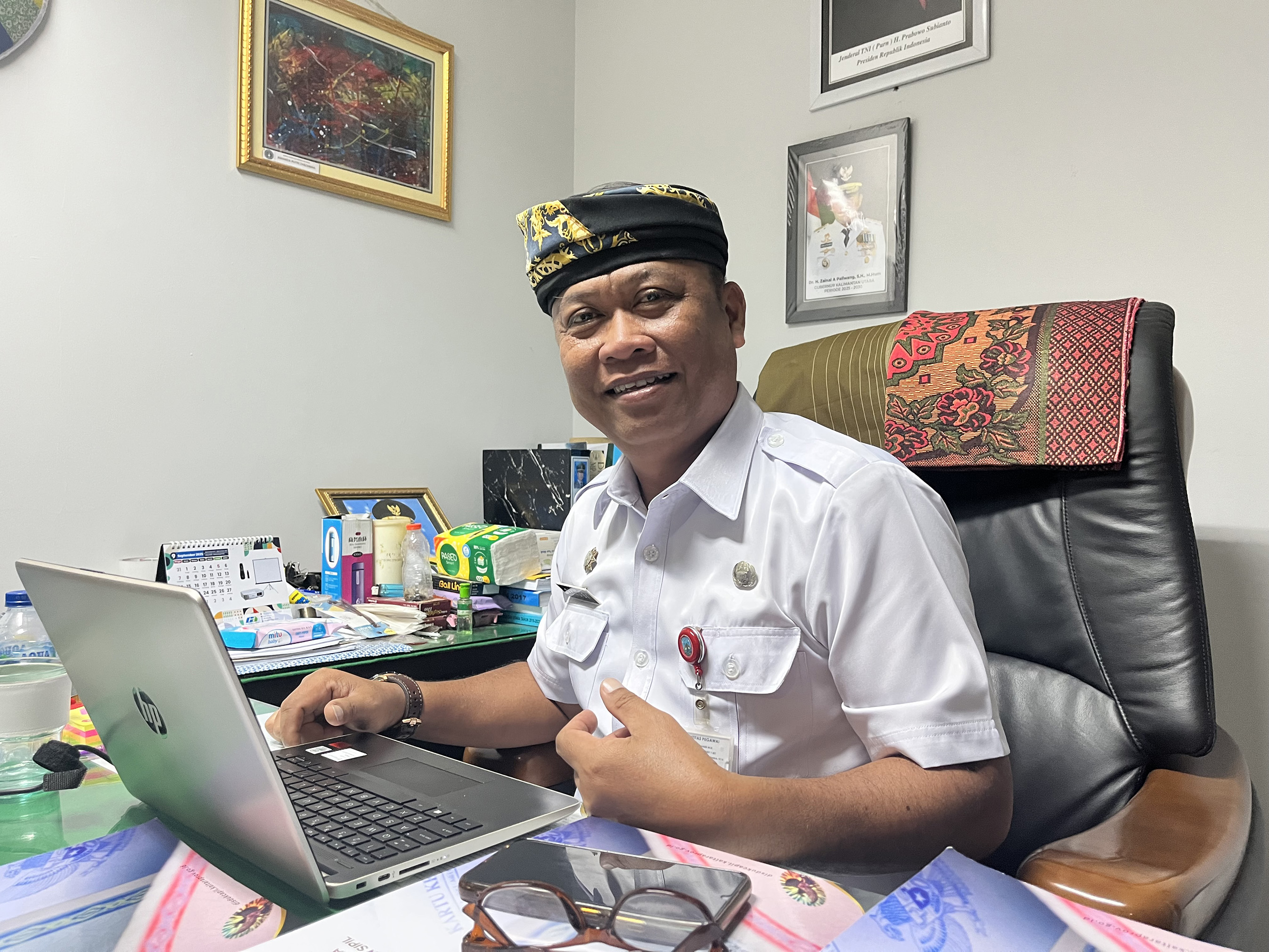 Kepala Disdukcapil Kaltara Sanusi. (HRK)